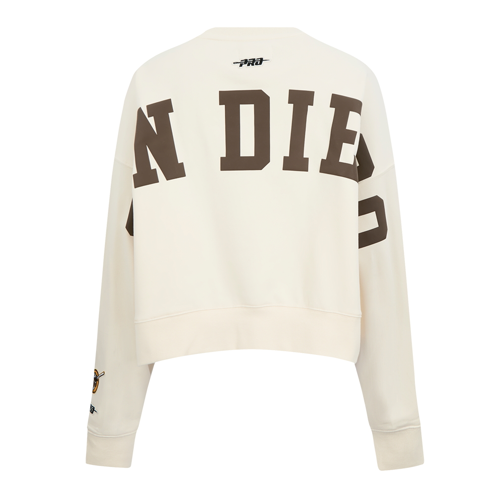 SUDADERA DE CUELLO REDONDO MLB SAN DIEGO PADRES WINGSPAN PARA MUJER