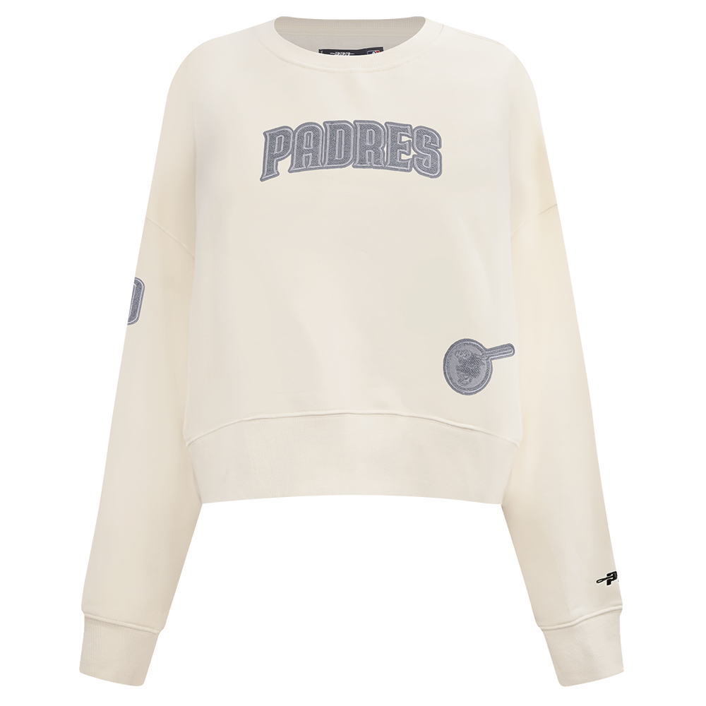 SUDADERA DE CUELLO REDONDO MLB SAN DIEGO PADRES REVERSE FRENCH TERRY PARA MUJER