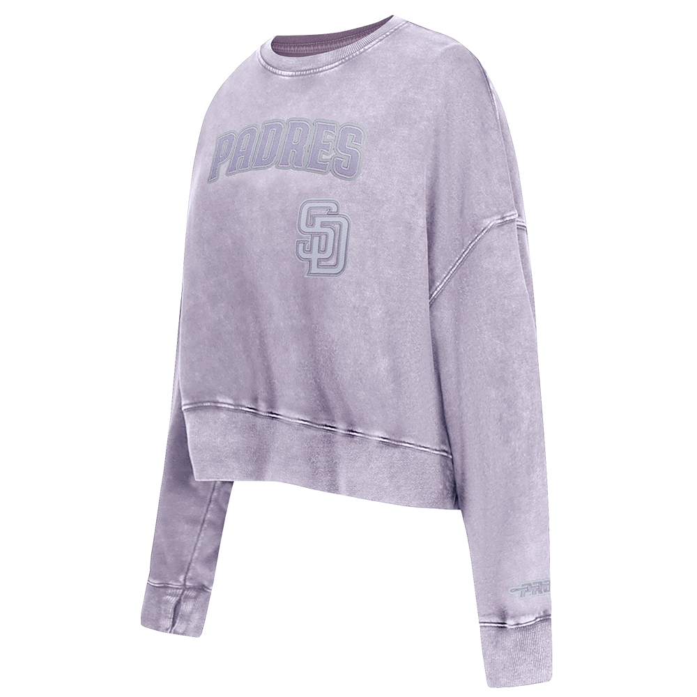 SUDADERA DE CUELLO REDONDO MLB SAN DIEGO PADRES WASHED CLASSIC PARA MUJER