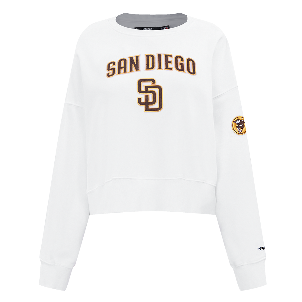 SUDADERA DE CUELLO REDONDO MLB SAN DIEGO PADRES CLASSIC ESSENTIALS PARA MUJER