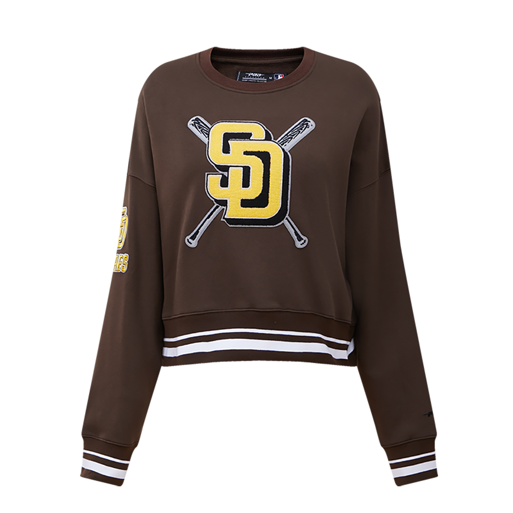 SUDADERA DE CUELLO REDONDO MLB SAN DIEGO PADRES MASH UP PARA MUJER