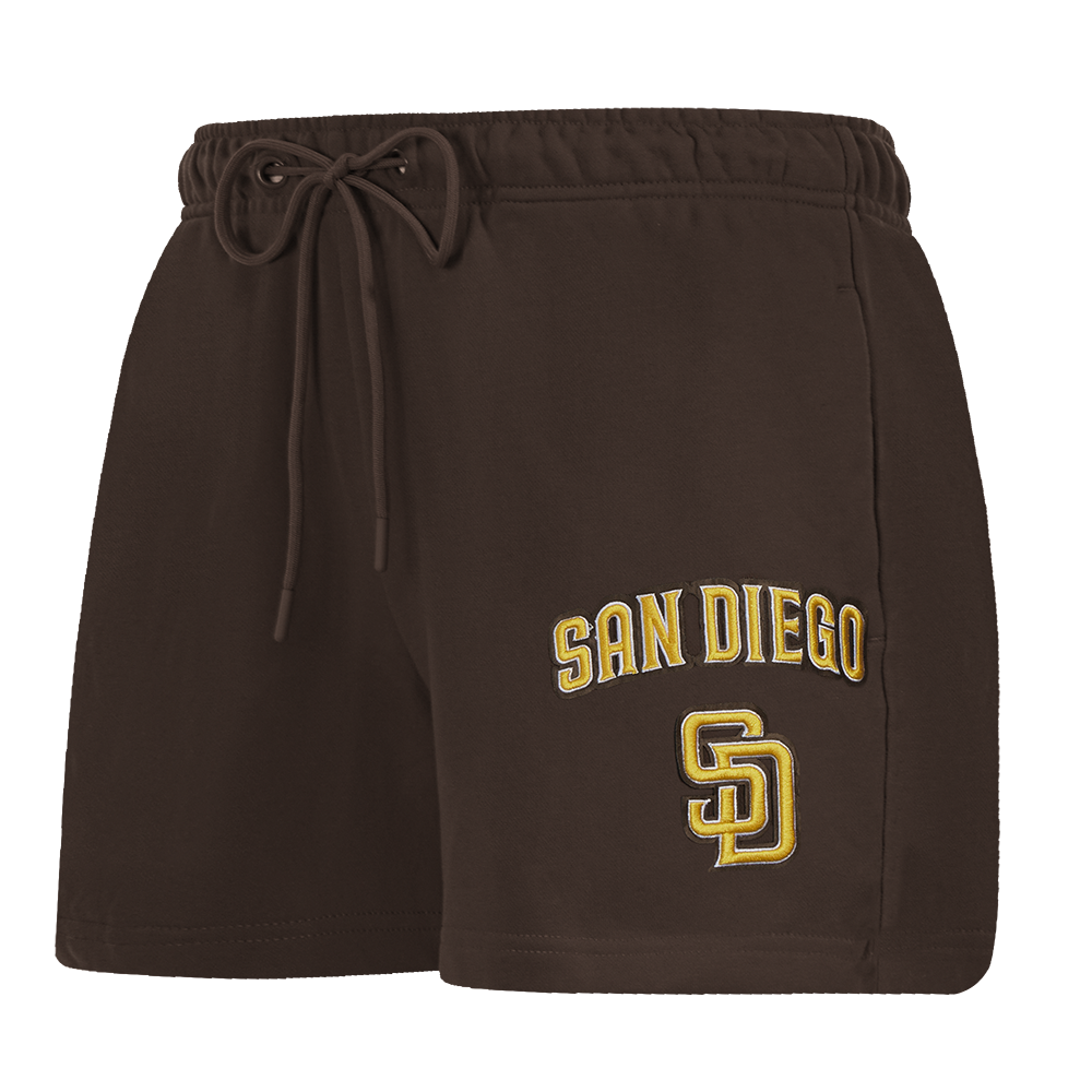 SHORTS DE ALGODÓN MLB SAN DIEGO PADRES CLASSIC CHENILLE PARA MUJER