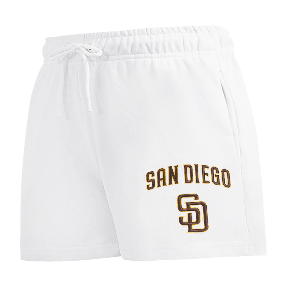 SHORTS DE ALGODÓN MLB SAN DIEGO PADRES CLASSIC CHENILLE PARA MUJER