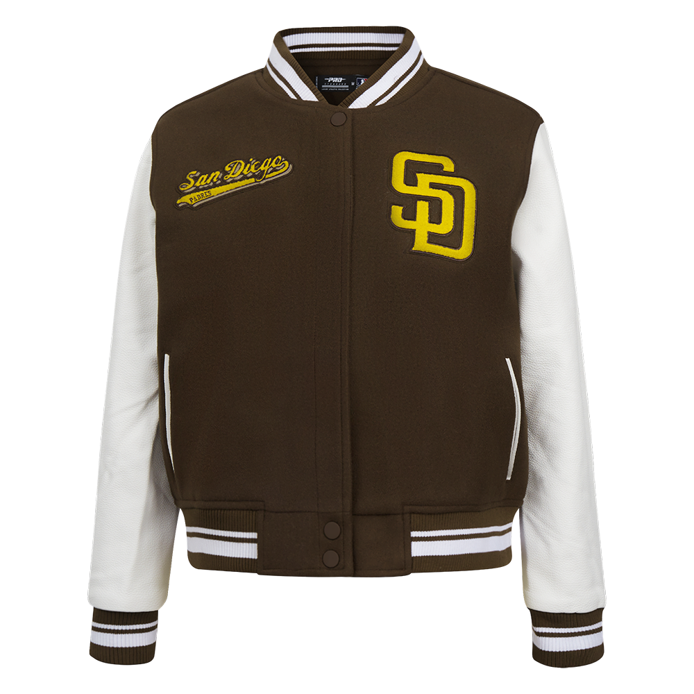 CHAMARRA UNIVERSITARIA MLB SAN DIEGO PADRES SCRIPT TAIL PARA MUJER