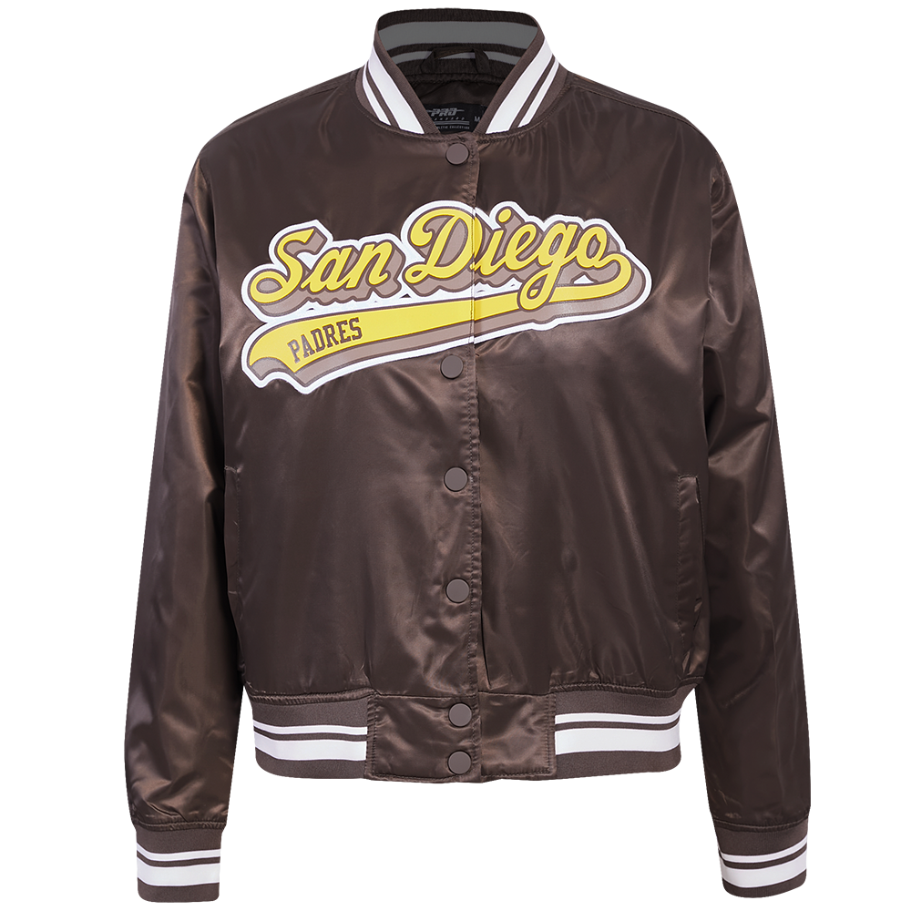 CHAMARRA DE SATÍN MLB SAN DIEGO PADRES SCRIPT TAIL PARA MUJER