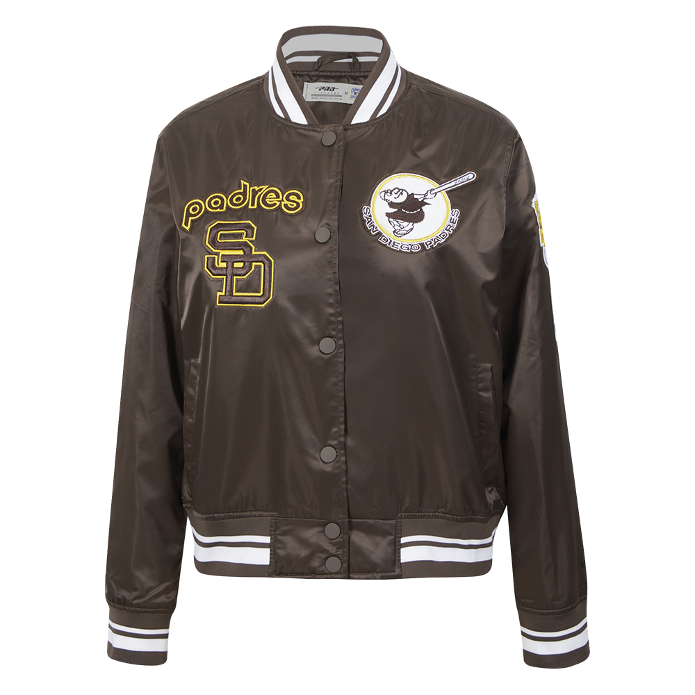 CHAMARRA DE SATÍN MLB SAN DIEGO PADRES RETRO CLASSICS PARA MUJER