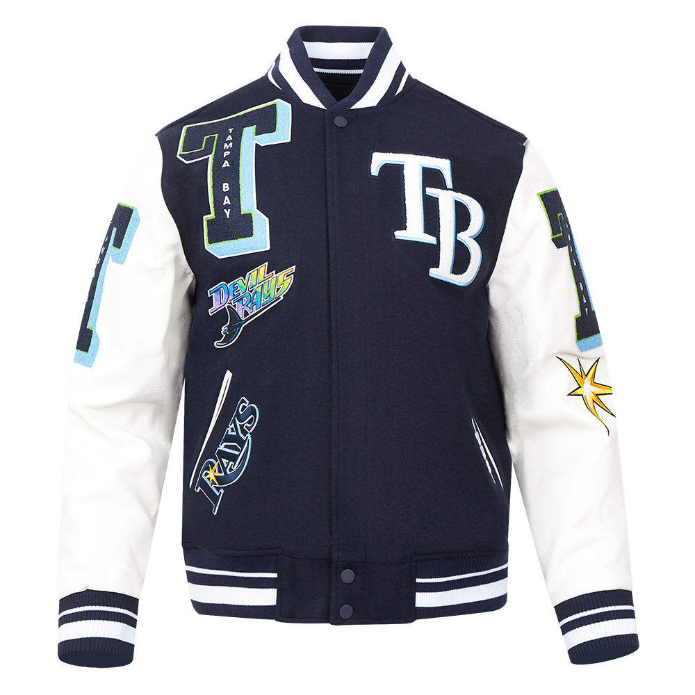 CHAMARRA UNIVERSITARIA MLB TAMPA BAY RAYS MASH UP