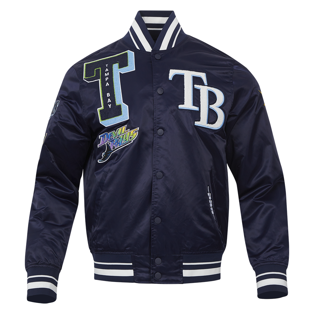 CHAMARRA DE SATÍN MLB TAMPA BAY RAYS MASH UP