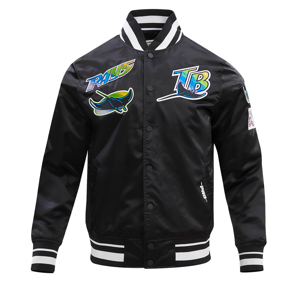 CHAMARRA DE SATÍN MLB TAMPA BAY RAYS RETRO CLASSICS