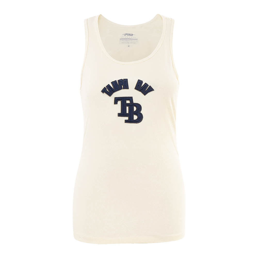 SIN MANGAS DE CORTE RELAJADO MLB TAMPA BAY RAYS TRIPLE TONAL PARA MUJER