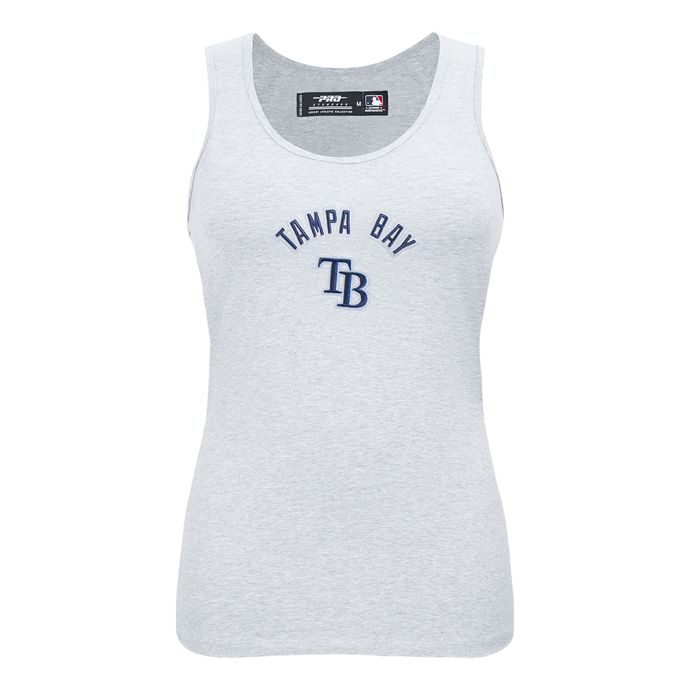 SIN MANGAS DE CORTE RELAJADO MLB TAMPA BAY RAYS CLASSIC CHENILLE PARA MUJER