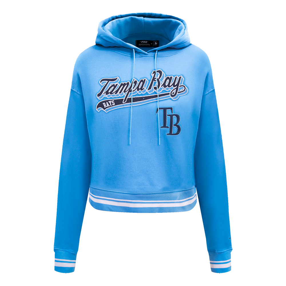 SUDADERA CON GORRO MLB TAMPA BAY RAYS SCRIPT TAIL PARA MUJER