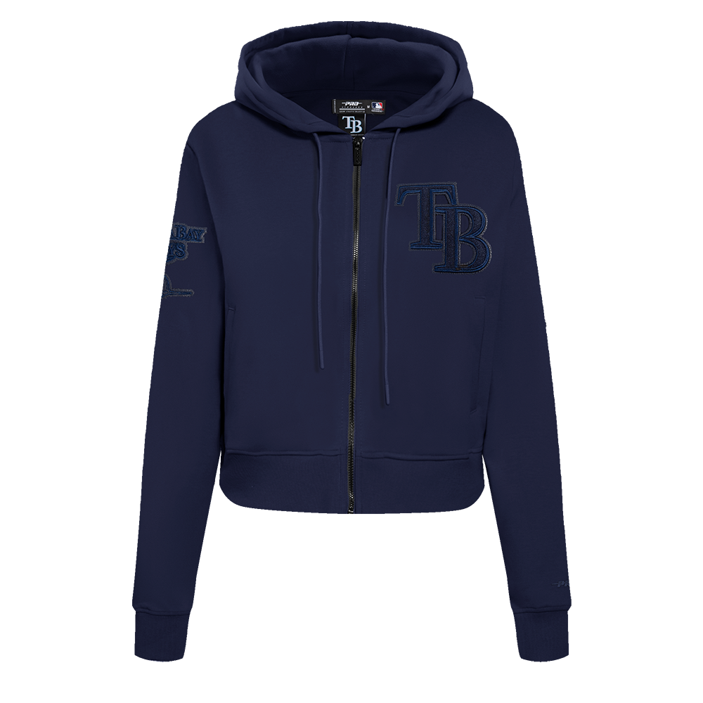 SUDADERA CON CIERRE MLB TAMPA BAY RAYS TRIPLE TONAL PARA MUJER