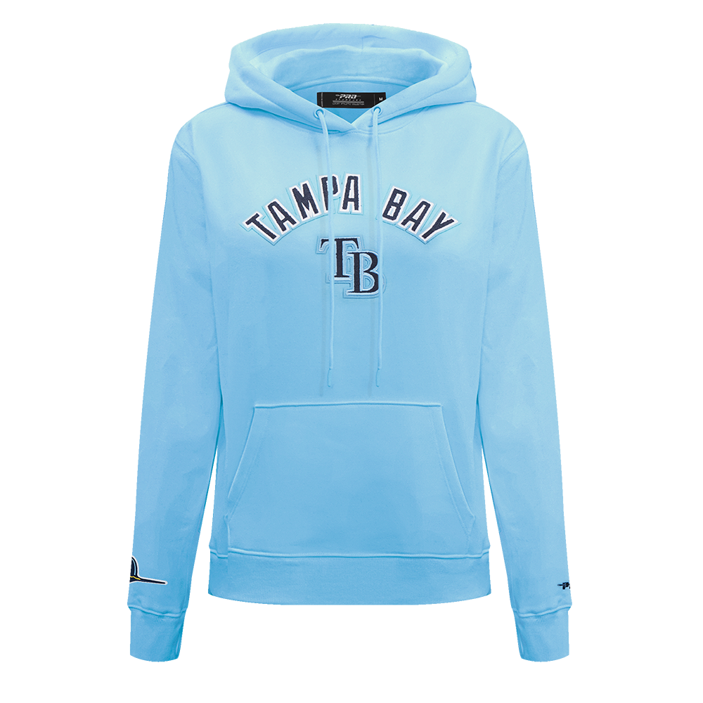 SUDADERA CON GORRO MLB TAMPA BAY RAYS CLASSIC ESSENTIALS PARA MUJER