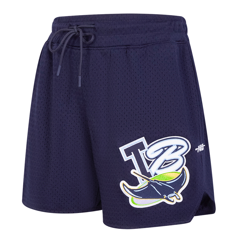 SHORTS DE BASQUETBOL MLB TAMPA BAY RAYS CITY RANSOM PARA MUJER