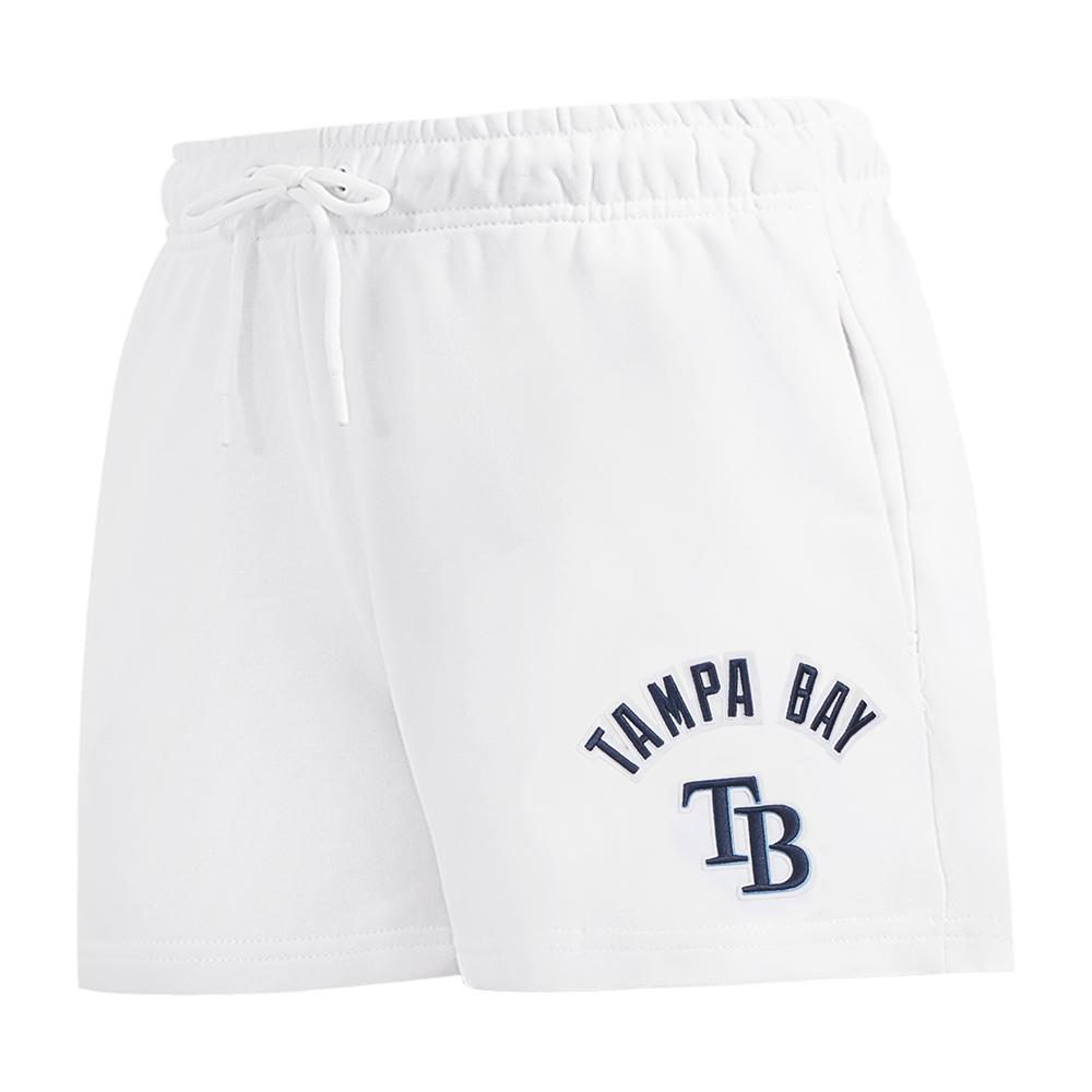 SHORTS DE ALGODÓN MLB TAMPA BAY RAYS CLASSIC CHENILLE PARA MUJER