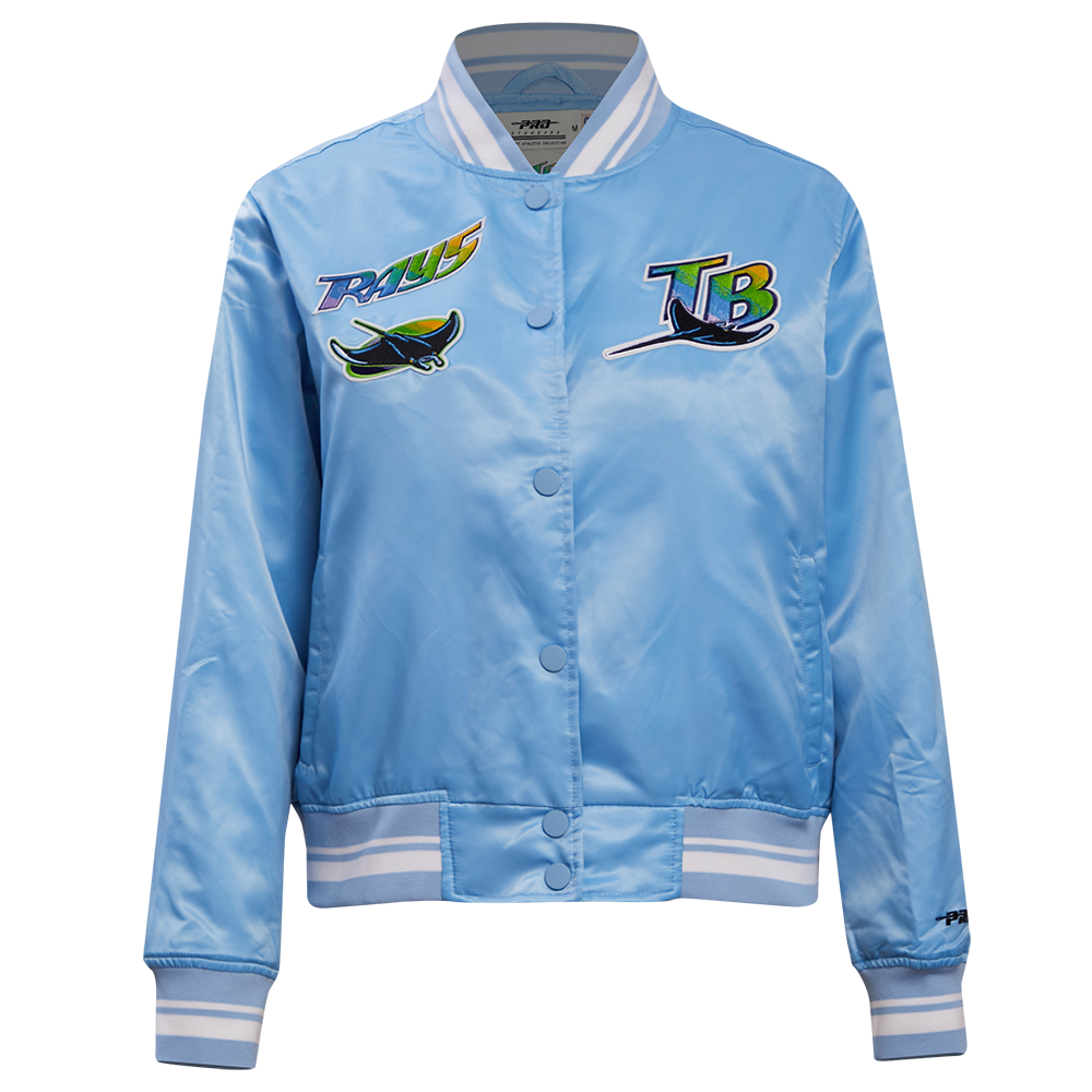 CHAMARRA DE SATÉN MLB TAMPA BAY RAYS RETRO CLASSICS PARA MUJER