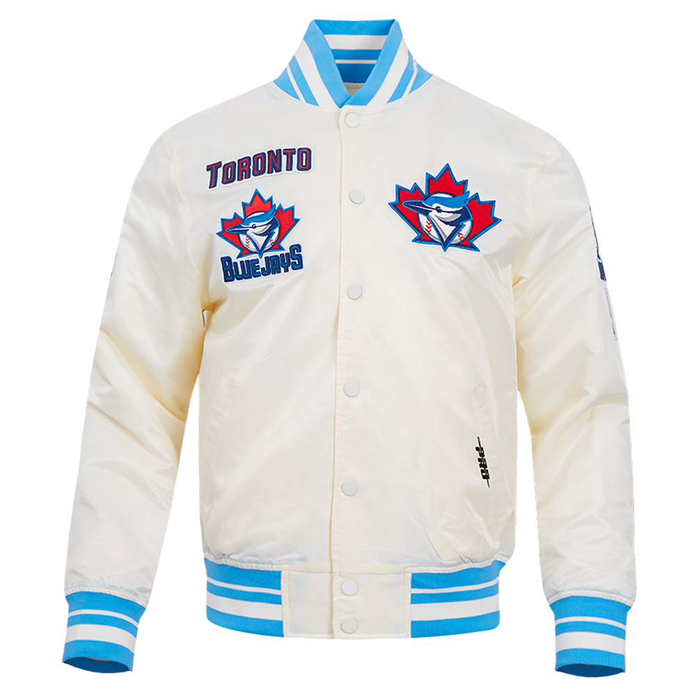 CHAMARRA DE SATÍN MLB TORONTO BLUE JAYS RETRO CLASSICS