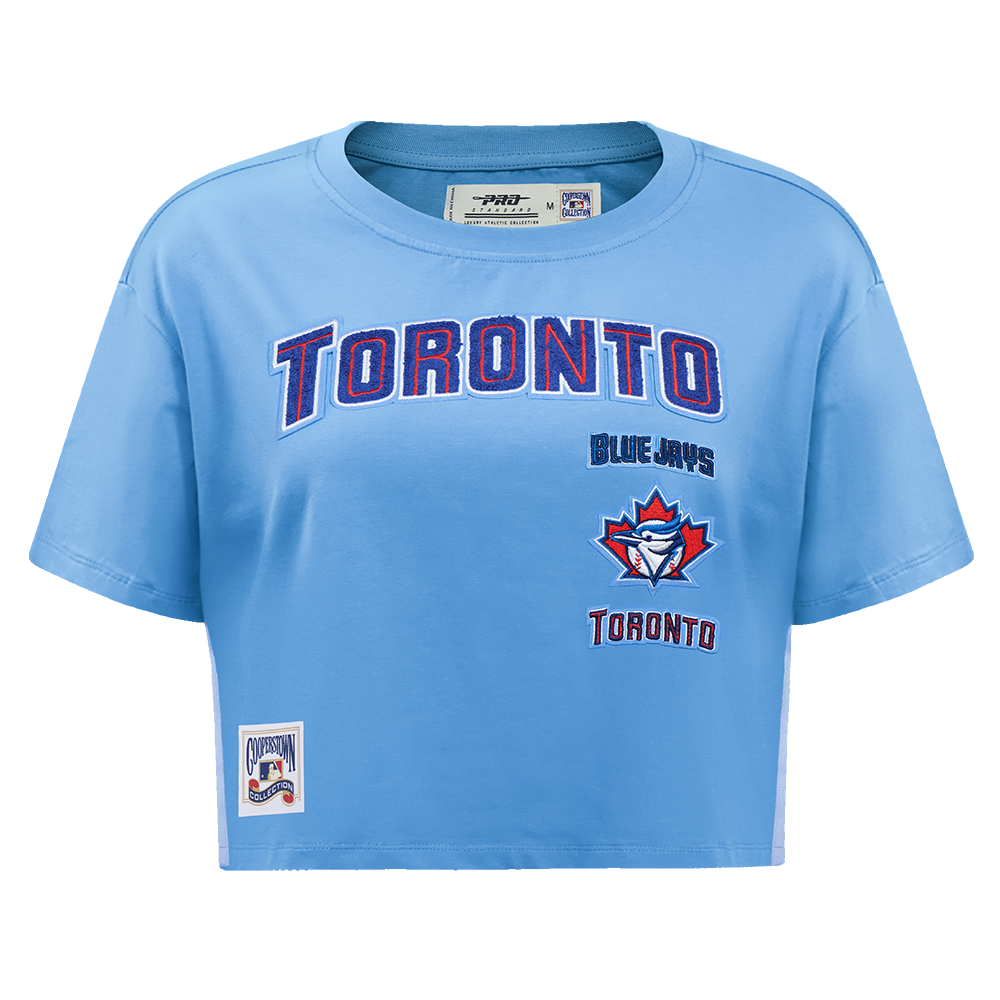 MANGA CORTA CROP MLB TORONTO BLUE JAYS RETRO CLASSICS PARA MUJER