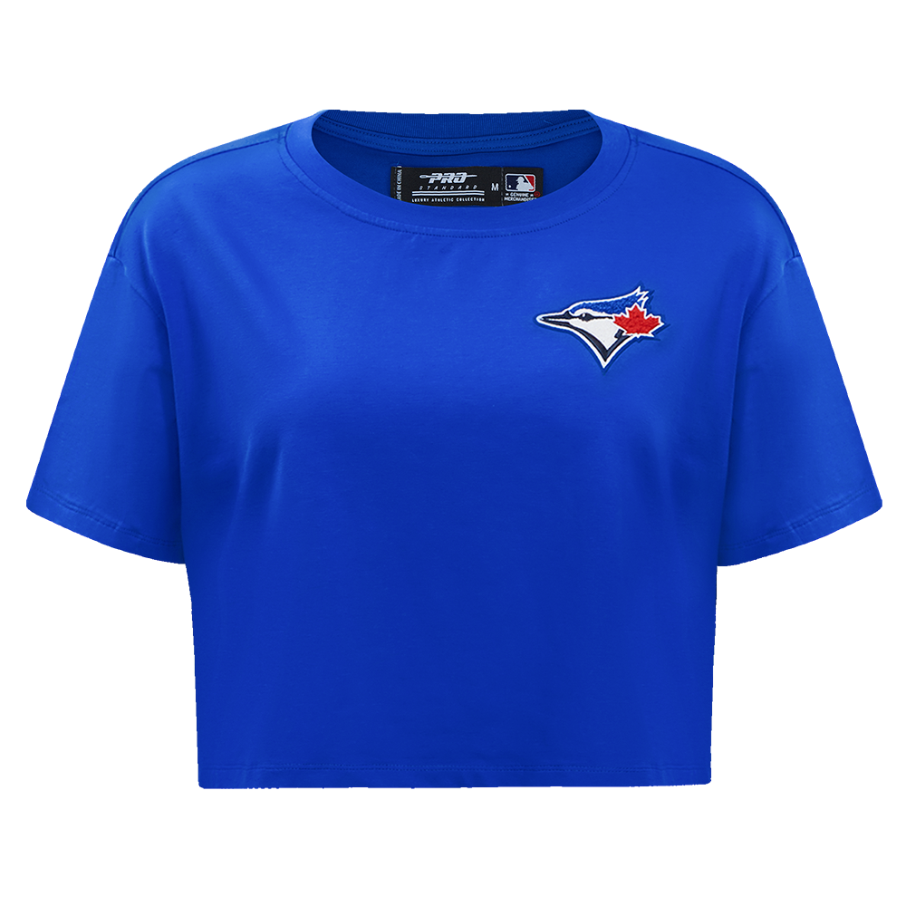 MANGA CORTA CROP MLB TORONTO BLUE JAYS CLASSIC ESSENTIALS PARA MUJER