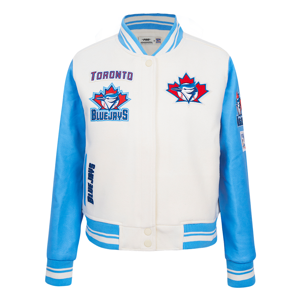 CHAMARRA UNIVERSITARIA MLB TORONTO BLUE JAYS RETRO CLASSICS PARA MUJER