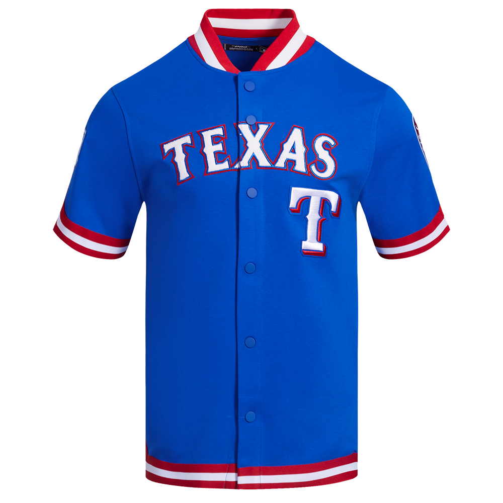 SOBRECAMISA DE MANGA CORTA MLB TEXAS RANGERS CLASSIC CHENILLE