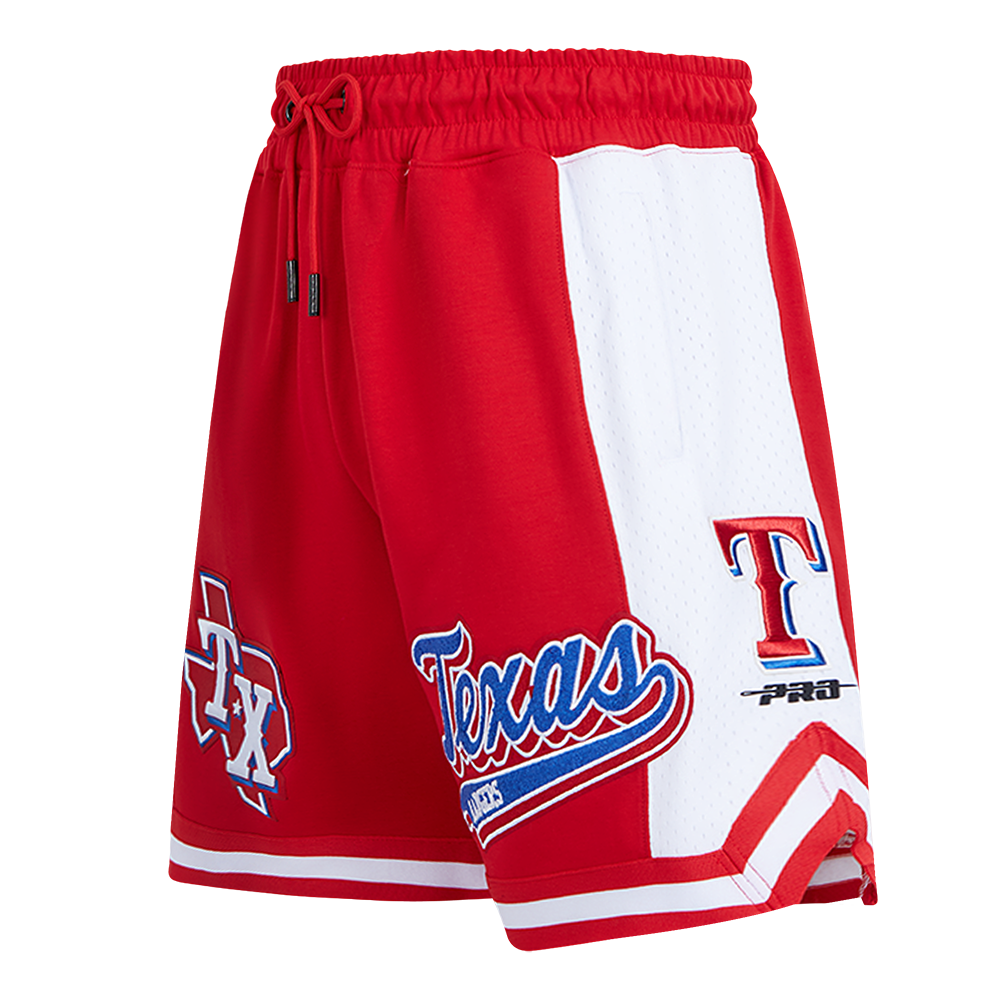 SHORTS DE BASKETBALL MLB TEXAS RANGERS SCRIPT TAIL