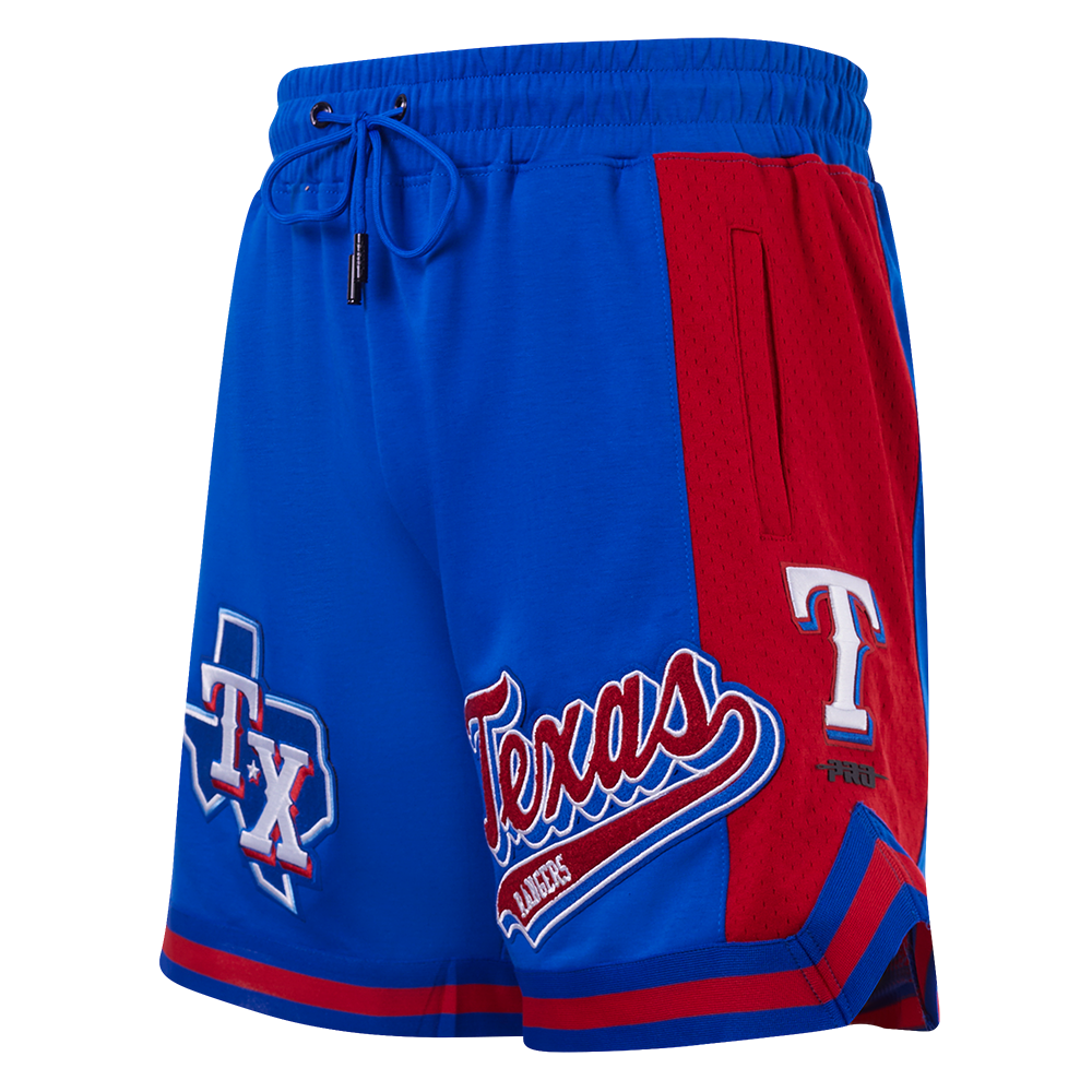 SHORTS DE BASQUETBOL MLB TEXAS RANGERS SCRIPT TAIL