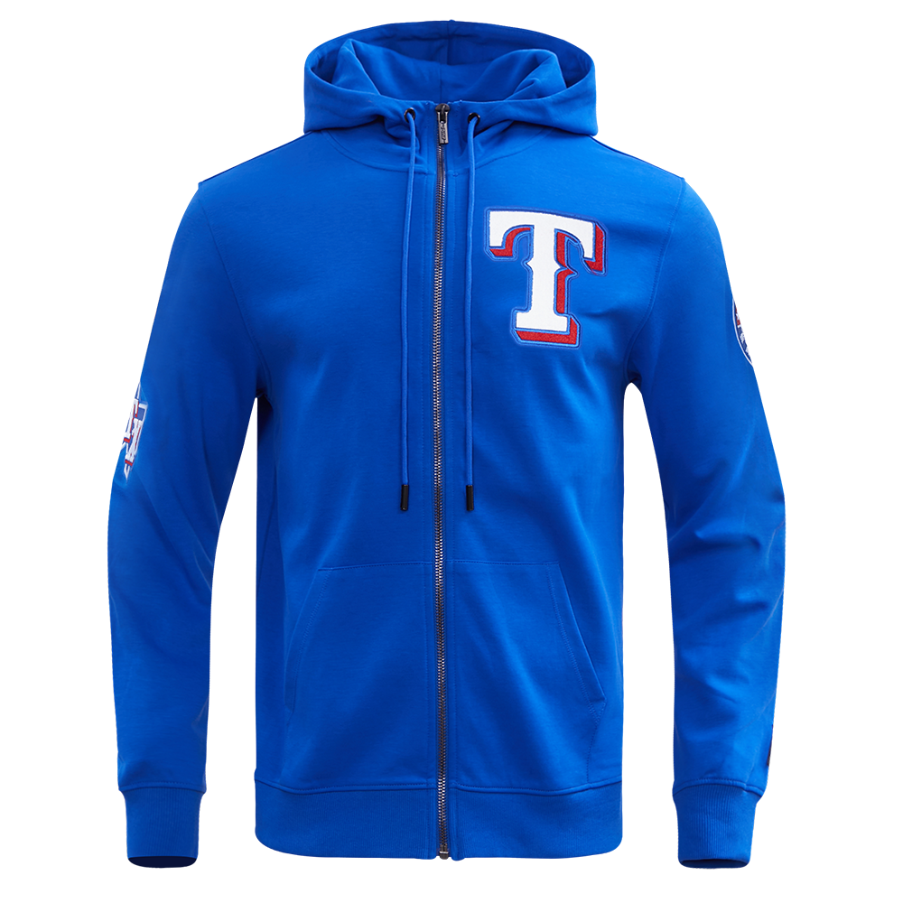 SUDADERA CON CIERRE MLB TEXAS RANGERS CLASSIC CHENILLE