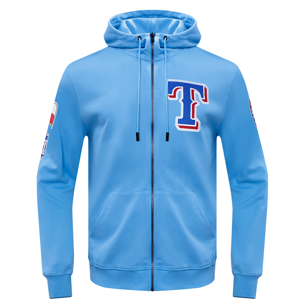 SUDADERA CON CIERRE MLB TEXAS RANGERS CLASSIC CHENILLE