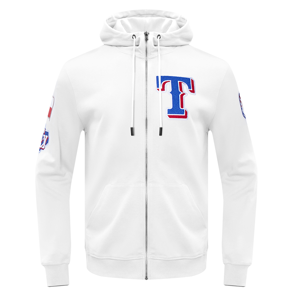 SUDADERA CON CIERRE MLB TEXAS RANGERS CLASSIC CHENILLE