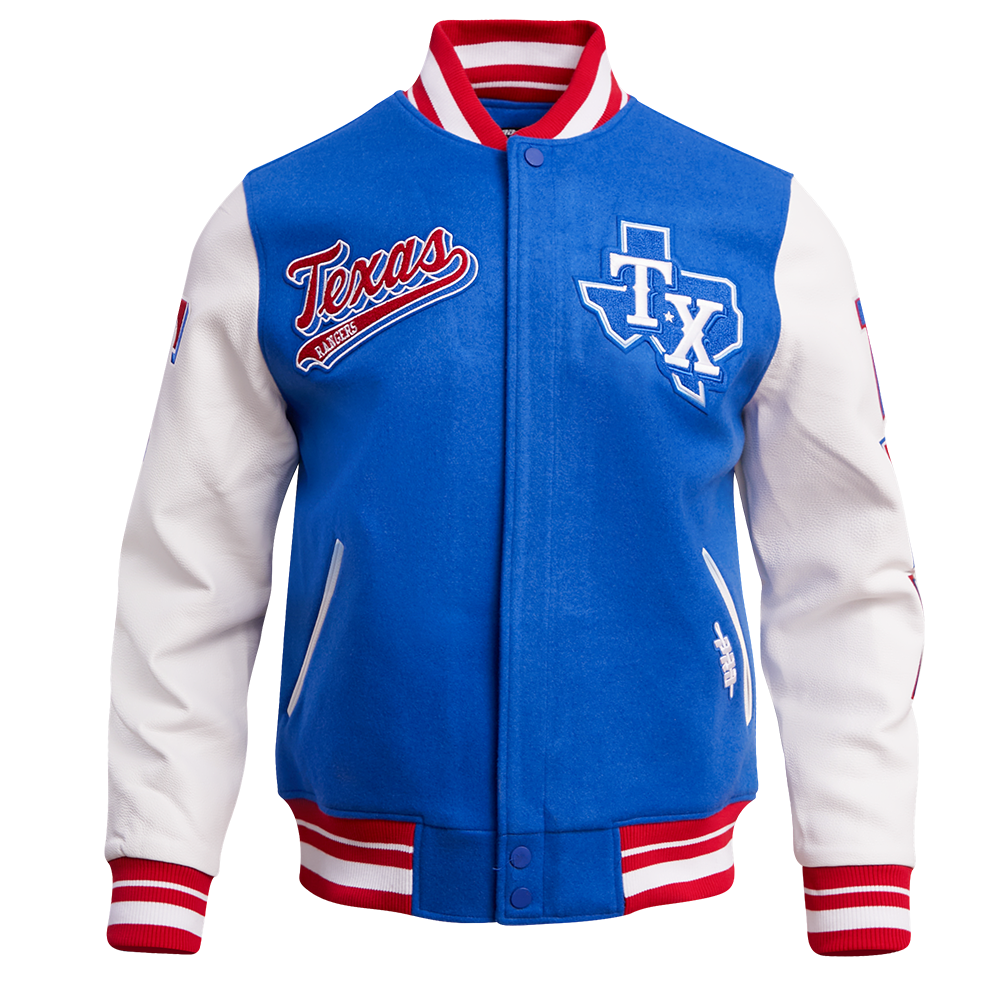 CHAMARRA UNIVERSITARIA MLB TEXAS RANGERS SCRIPT TAIL