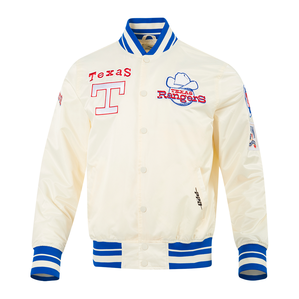 CHAMARRA DE SATÍN MLB TEXAS RANGERS RETRO CLASSICS