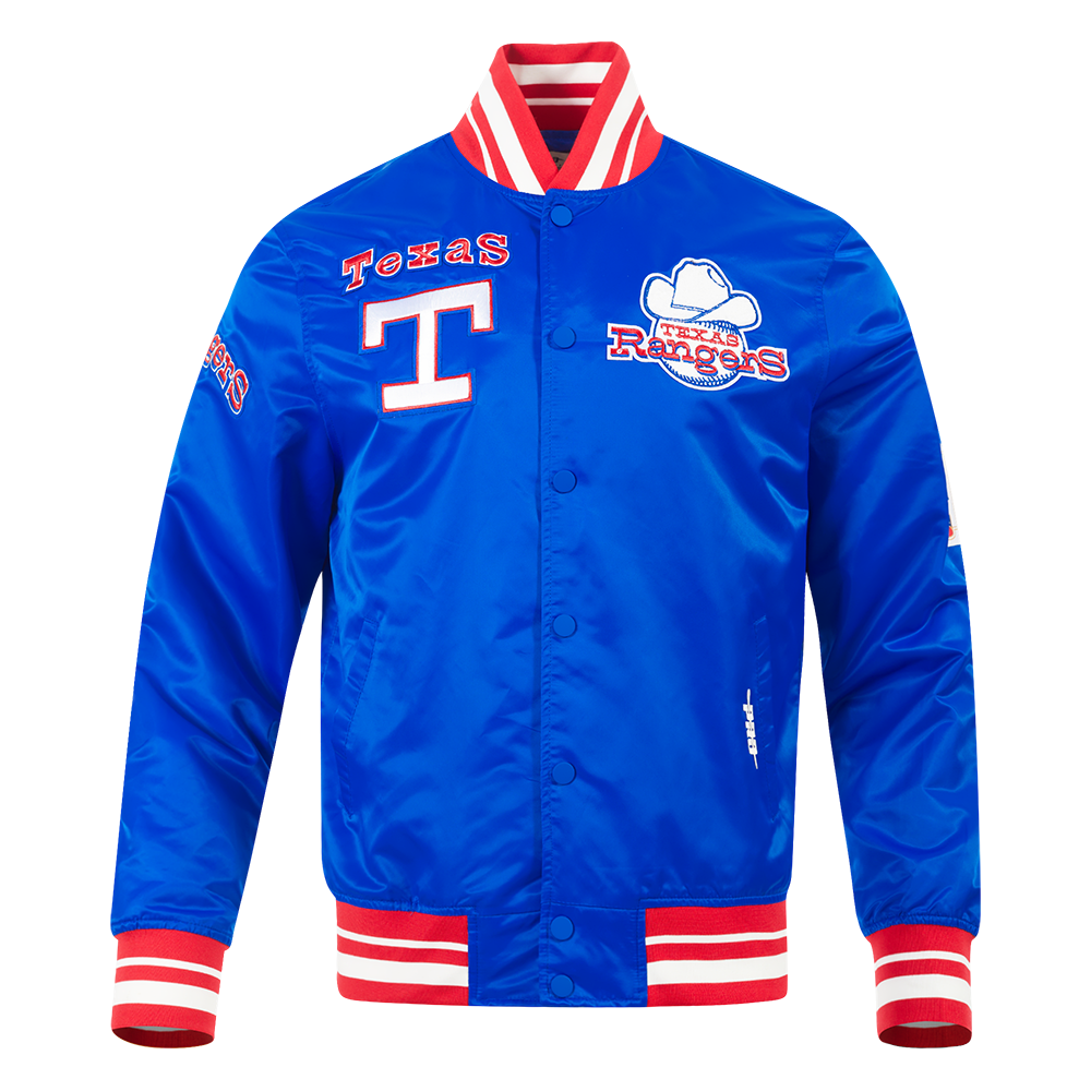 CHAMARRA DE SATÍN MLB TEXAS RANGERS RETRO CLASSICS