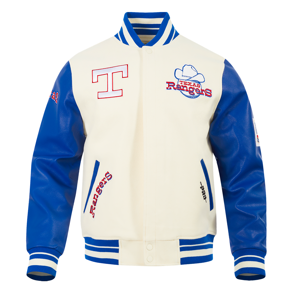 CHAMARRA UNIVERSITARIA MLB TEXAS RANGERS RETRO CLASSICS