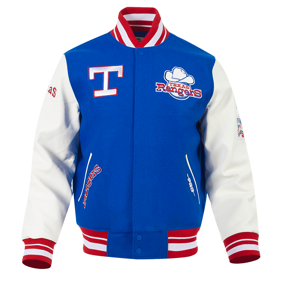 CHAMARRA UNIVERSITARIA MLB TEXAS RANGERS RETRO CLASSICS