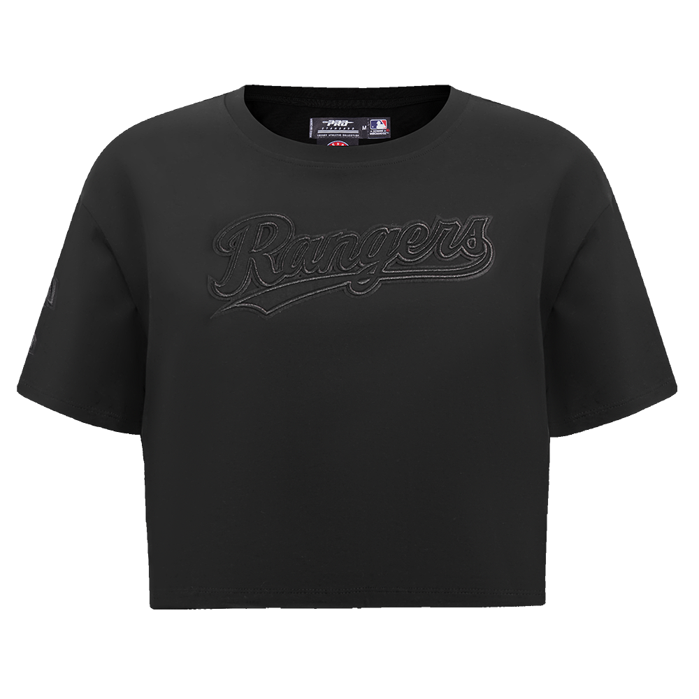 MANGA CORTA CROP MLB TEXAS RANGERS NEUTRAL PARA MUJER