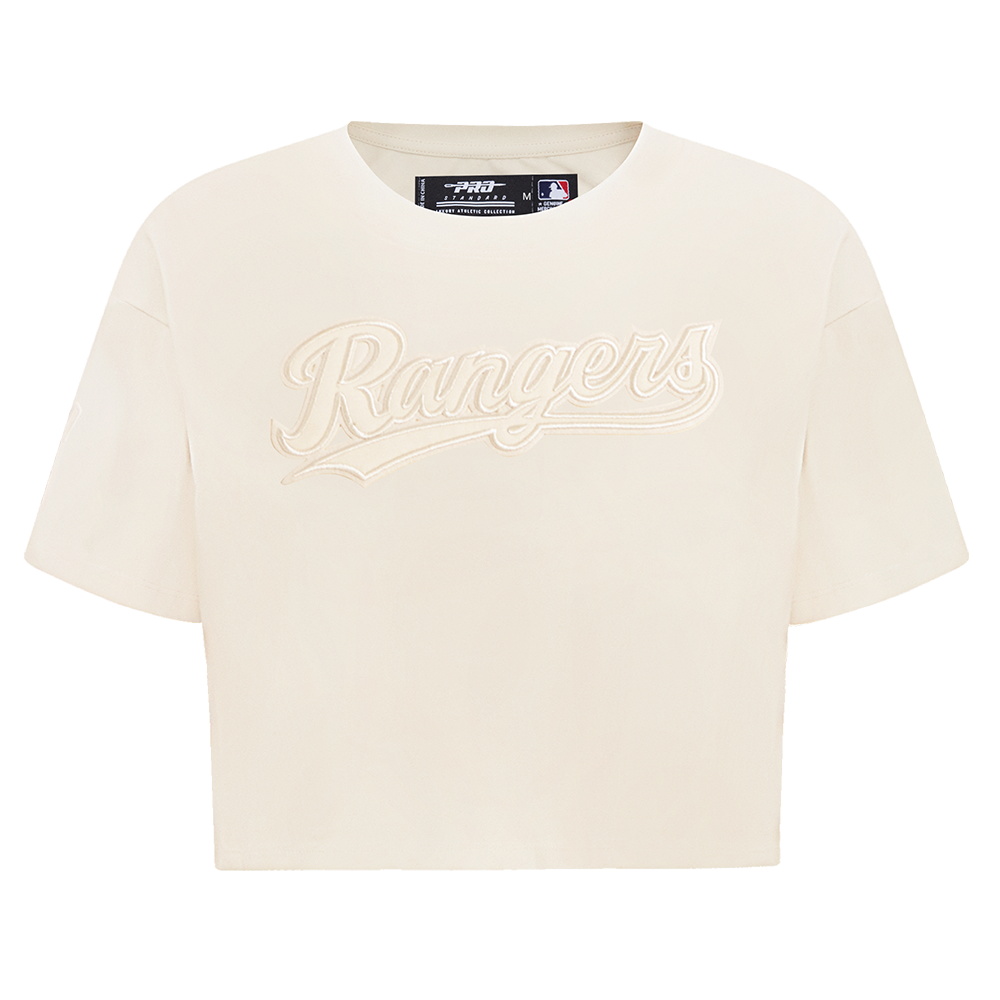 MANGA CORTA CROP MLB TEXAS RANGERS NEUTRAL PARA MUJER