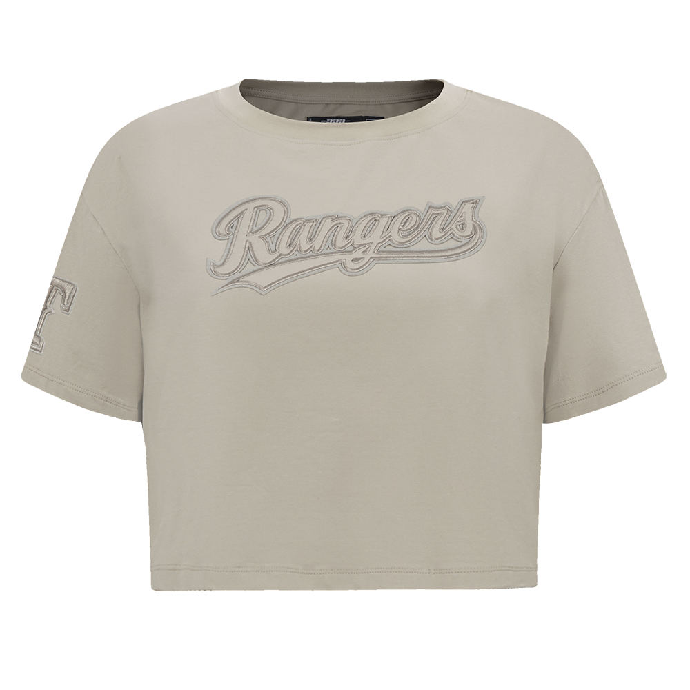 MANGA CORTA CROP MLB TEXAS RANGERS NEUTRAL PARA MUJER