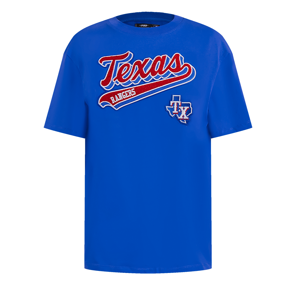 MANGA CORTA BOYFRIEND MLB TEXAS RANGERS SCRIPT TAIL PARA MUJER