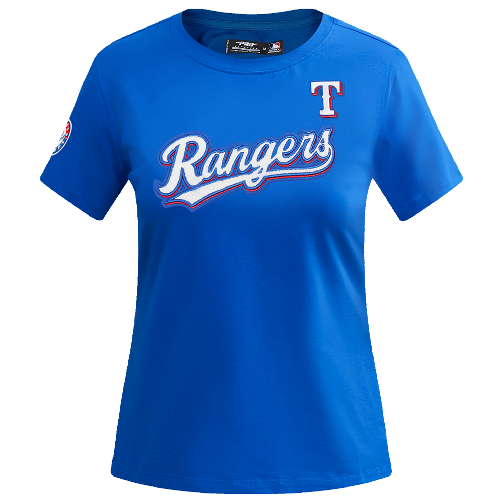 MANGA CORTA MLB TEXAS RANGERS CLASSIC CHENILLE PARA MUJER