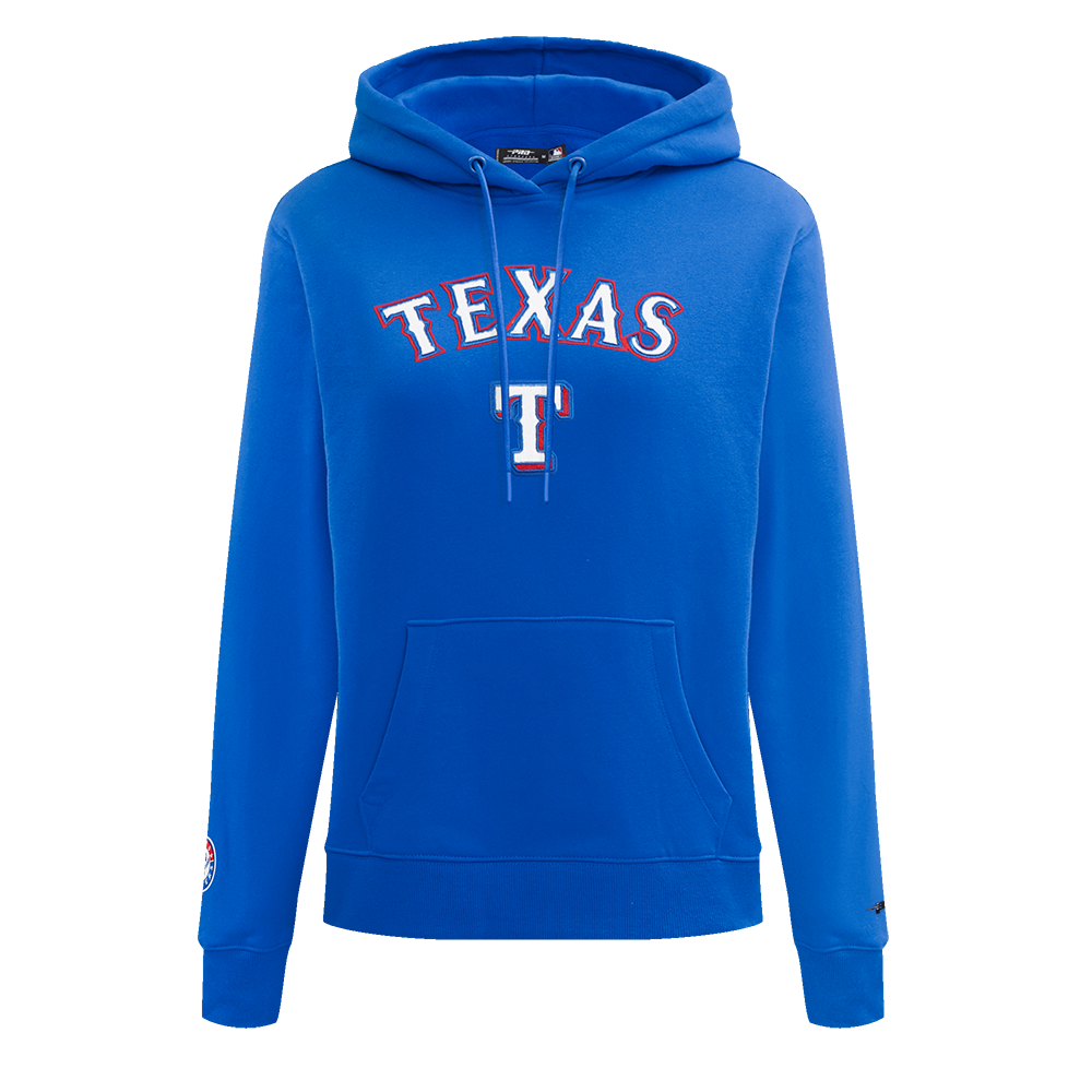 SUDADERA CON GORRO MLB TEXAS RANGERS CLASSIC CHENILLE PARA MUJER