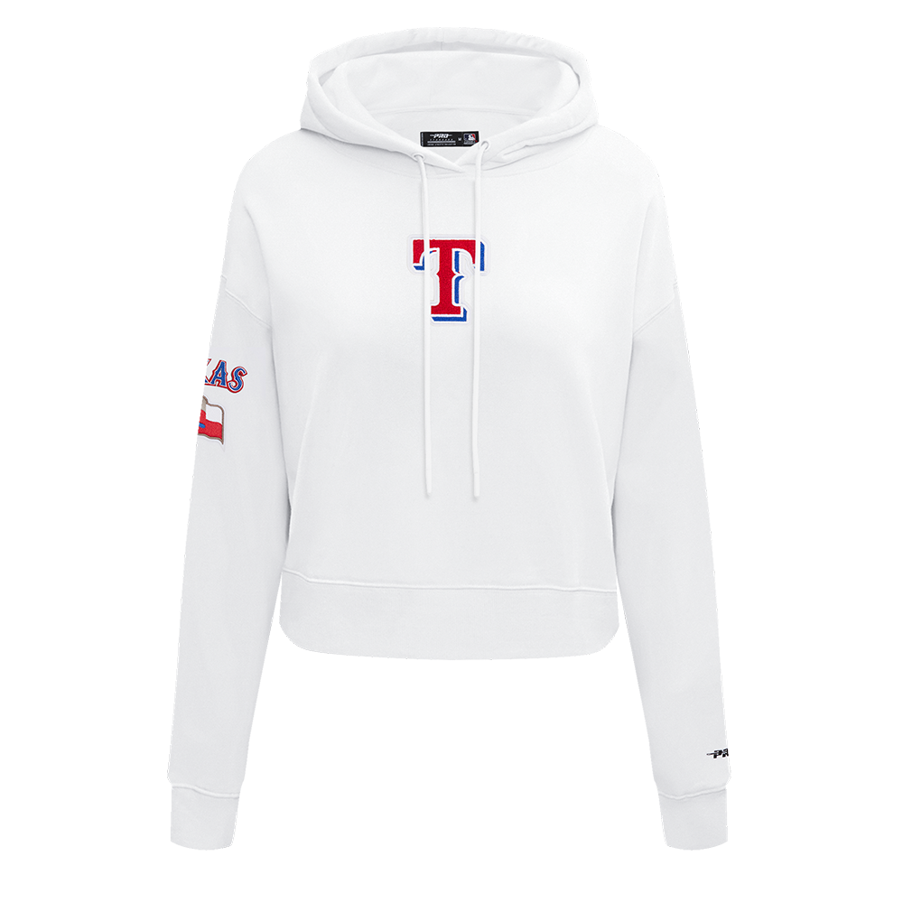 SUDADERA CON GORRO MLB TEXAS RANGERS CLASSIC CHENILLE PARA MUJER