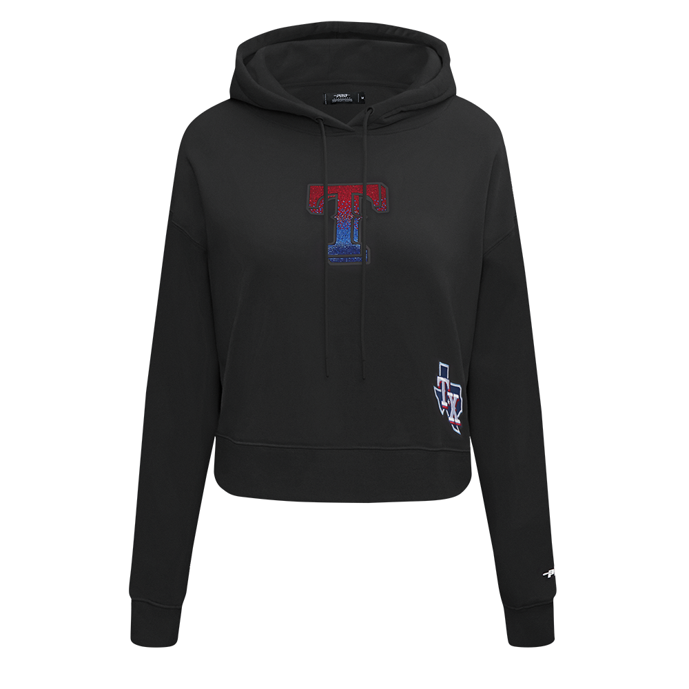 SUDADERA CON GORRO MLB TEXAS RANGERS JEWELS PARA MUJER