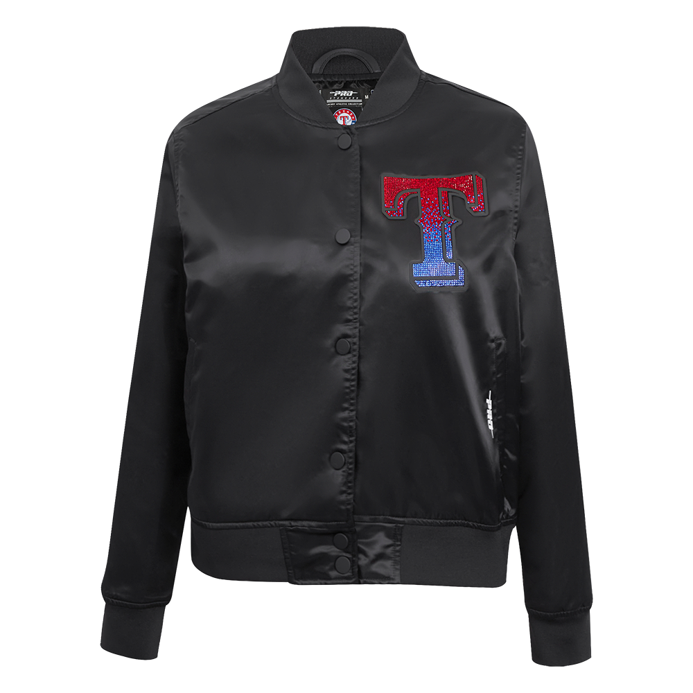 CHAMARRA DE SATÍN MLB TEXAS RANGERS JEWELS PARA MUJER