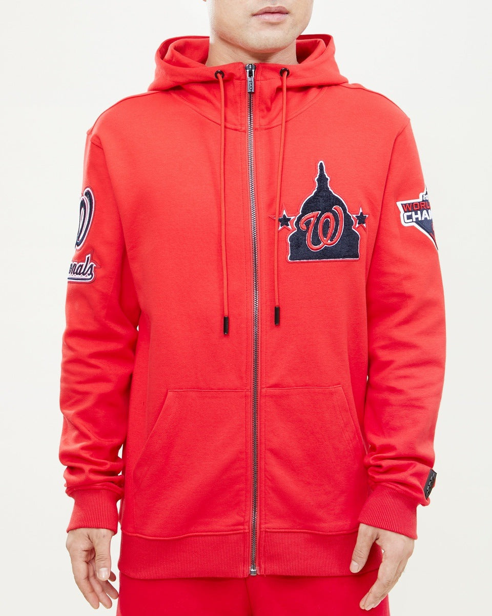 SUDADERA CON CIERRE MLB WASHINGTON NATIONALS CLASSIC CHENILLE