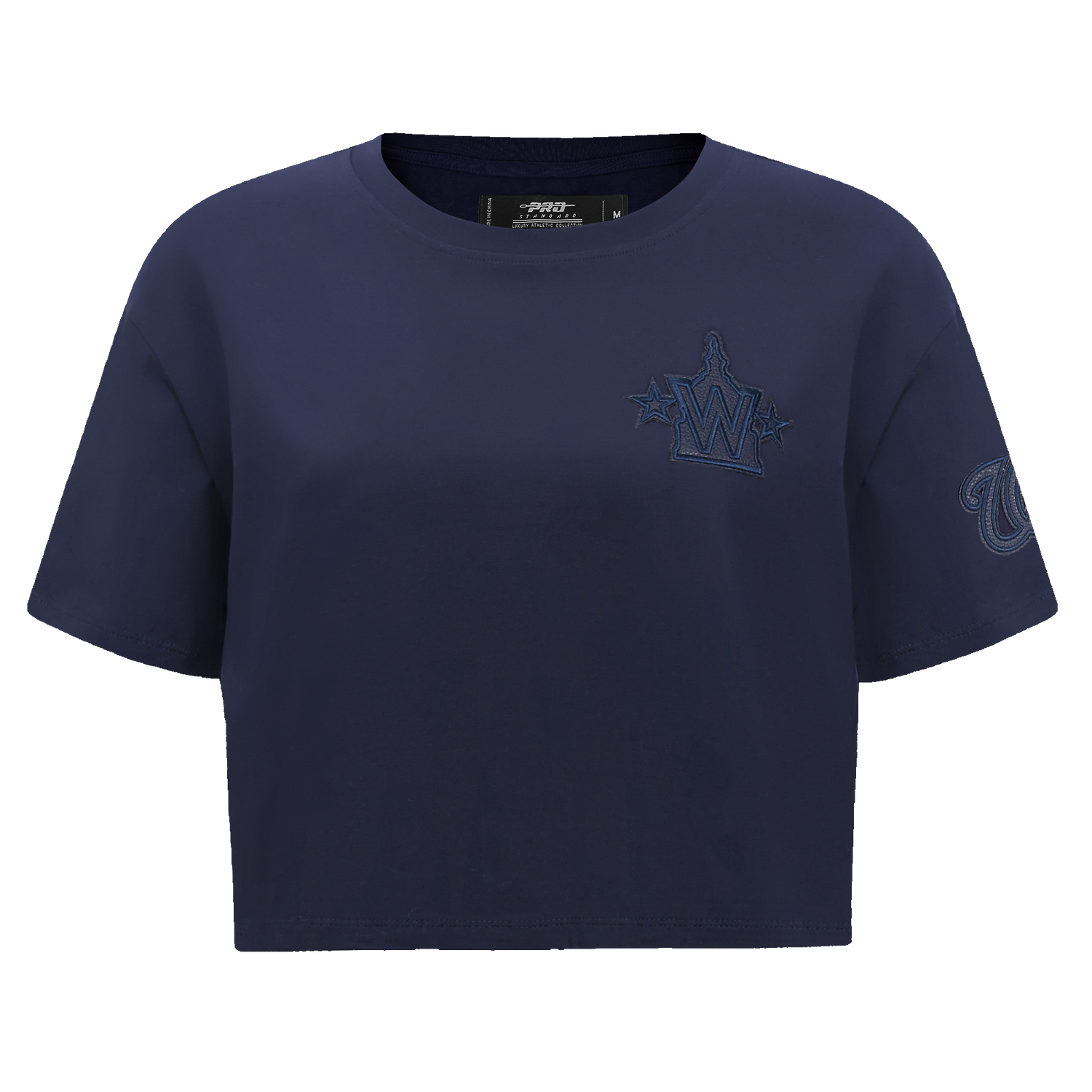 MANGA CORTA CROP MLB WASHINGTON NATIONALS TRIPLE TONAL PARA MUJER