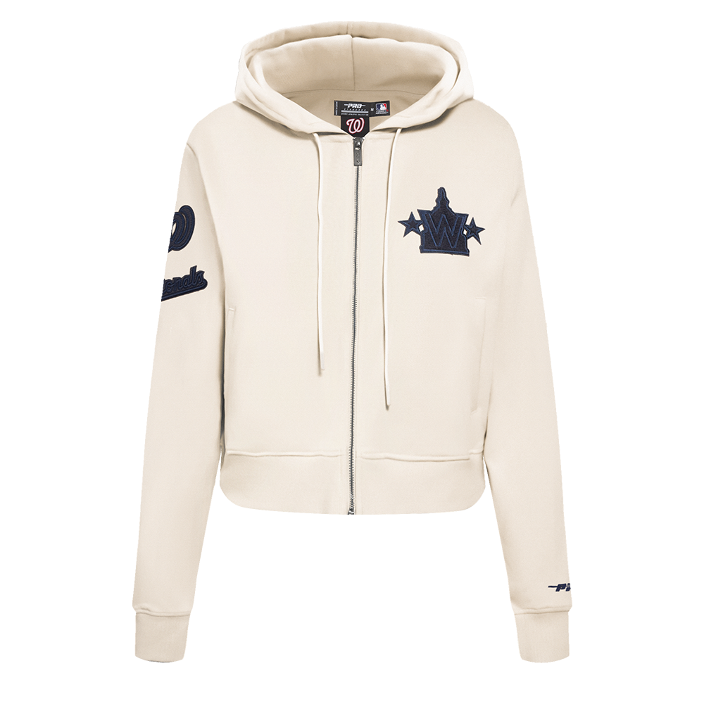 SUDADERA CON CIERRE MLB WASHINGTON NATIONALS TRIPLE TONAL PARA MUJER