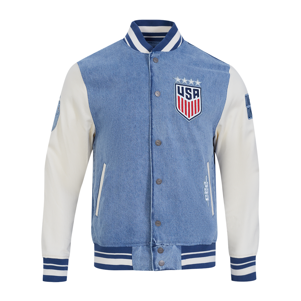 CHAMARRA DE MEZCLILLA US SOCCER VARSITY BLUES
