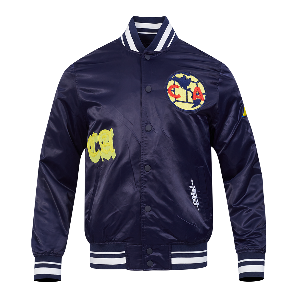 CHAMARRA DE SATÍN LIGA MX CLUB AMERICA OLD ENGLISH